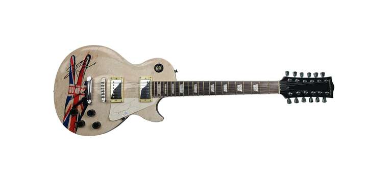The Who Autographed Signed Graphics Photo 12-String Guitar ACOA