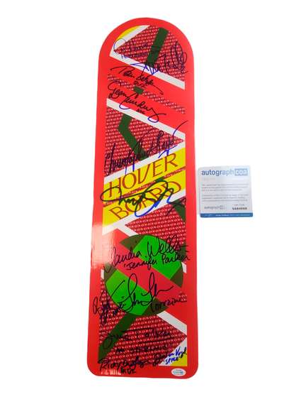 Back To The Future Cast Autographed Signed Hoverboard ACOA