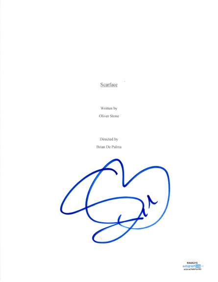 Steven Bauer Autographed Signed full Scarface Script ACOA