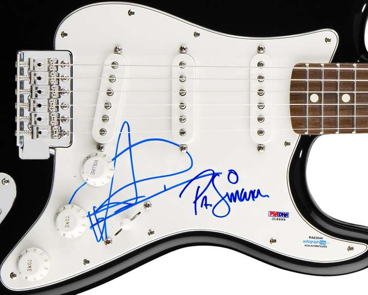 The Good, The Bad and The Queen Autographed Signed Guitar