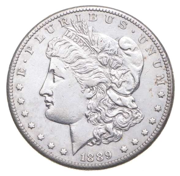 1889-CC Morgan Silver Dollar