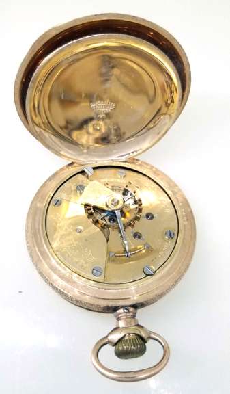 Rare Elgin 18-S pocket watch Circa 1900 17 jewels with 3 case covers made in the USA - Working!