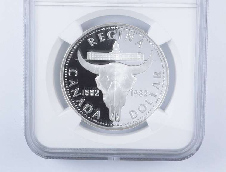 PF70 UCAM 1982 Canada $1 Silver - Regina Centennial - Graded NGC