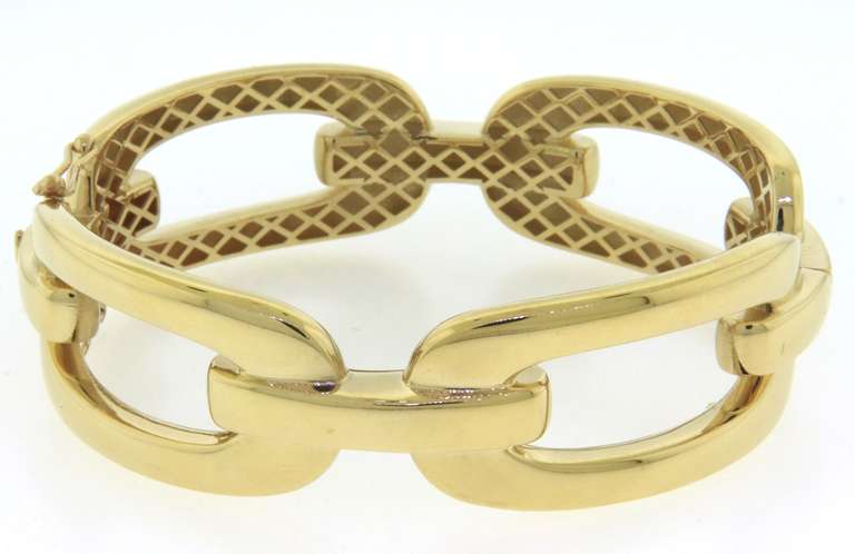 Wonderful Handmade Italian 14k Gold Chain Bracelet.