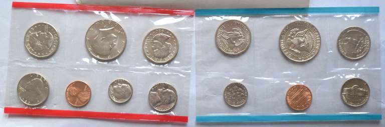 1980-1 1984-1995 US Mint Sets