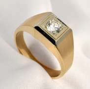 Classic Man's 1/2 Ct. Diamond Solitaire