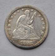 1858 O Seated Quarter