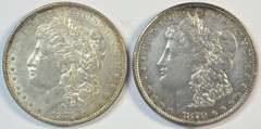 1879-P & 1879-S Morgan Silver Dollars