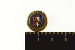 10K Yellow Gold Buick Diamond Salesmaster Enamel Lapel Pin/Brooch