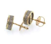 Beautiful 14kt Yellow Gold Diamond Stud Earrings