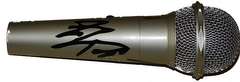 Dusty Hill ZZ Top Autographed Facsimile Signed Microphone