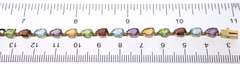 Stunning Pear Multi Color Gemstone Bracelet