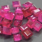 Premium 3.24ct 23 piece princess cut Ruby set