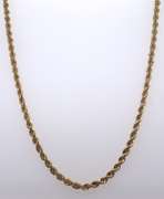 Popular Yellow Gold Rope Chain Necklace