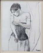 EDGAR DEGAS LA FEMME AU CORSET  FROM "DEGAS" 1919