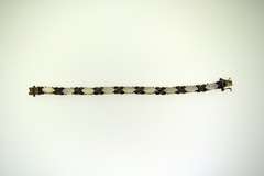 Sterling Silver Mother Of Pearl X Bracelet
