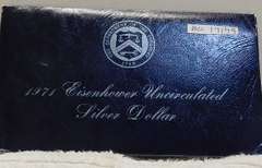 1971 Silver (40%) Unc Ike Dol, Blue Ike