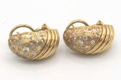 14K Ladies Diamond Earrings