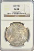 Great nearly Gem BU 1889 Morgan Silver Dollar. NGC MS64