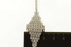 14K Yellow Gold Graduated Encrusted Flashy Statement Bracelet