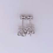 14kt Gold, Blue Sapphire & Diamond Earrings