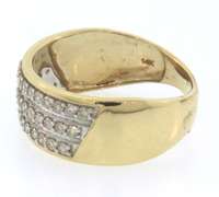 Great 3 Ring Wedding Set in 14kt Yellow Gold