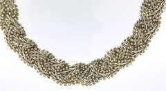 Vintage Sterling Silver Braided Necklace