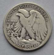 Semi Key 1938 D Walking Liberty Half