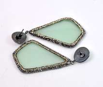 Gorgeous Crystalized Quartz Gemstone Earrings