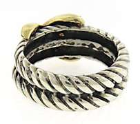 925 Sterling Silver X Ring