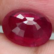 Fantastic 4.58ct oval cut rich blood red Ruby