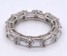 Sterling Silver Cubic Zirconia Eternity Band