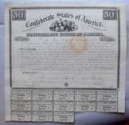 50 C.S.A Coupon Bond  May 1 1861 8 Percent