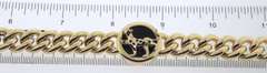 Powerful Yellow Gold Black Onyx Panther Bracelet