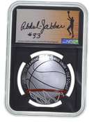 PF70 2020-P Basketball HOF Silver Dollar Kareem Abdul Jabbar Auto NGC