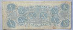 $10 April 6 1863 CSA Note