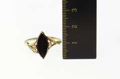 10K Yellow Gold Black Onyx Diamond Accent Statement Ring