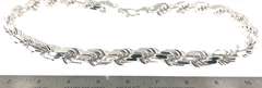 Gigantic Handmade Italian Sterling Silver Rope Chain Necklace