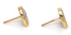 Gorgeous Yellow Gold Diamond Earrings