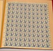 $34.50 Face Value Sheet US Stamps 1950-s Era