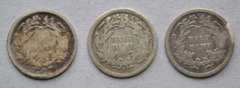 1867 S 1868 1868 S Seated Half Dimes