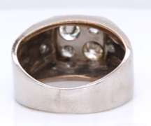 Men's White Gold 1cts Diamond Cluster Ring