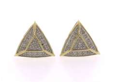 Triangle 10kt Diamond Earrings