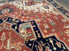 MAGNIFICENT SERAPI DESIGN RUG 9x12