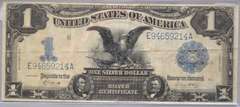 Series Of 1899 $ 1 Black Eagle Silver Certificate