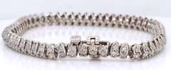 Powerful White Gold 4ctw Diamond Tennis Bracelet