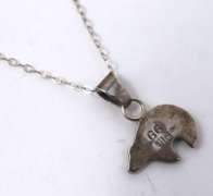 Sterling Silver Bear Pendant on Chain Necklace