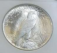 1925 Peace Dol Sil NGC MS-63