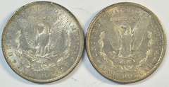Choice BU 1902-P & 1904-P Morgan Silver Dollars