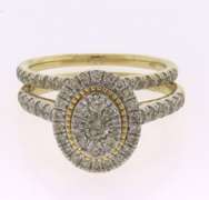 Elegant 10kt Diamond Bridal Set